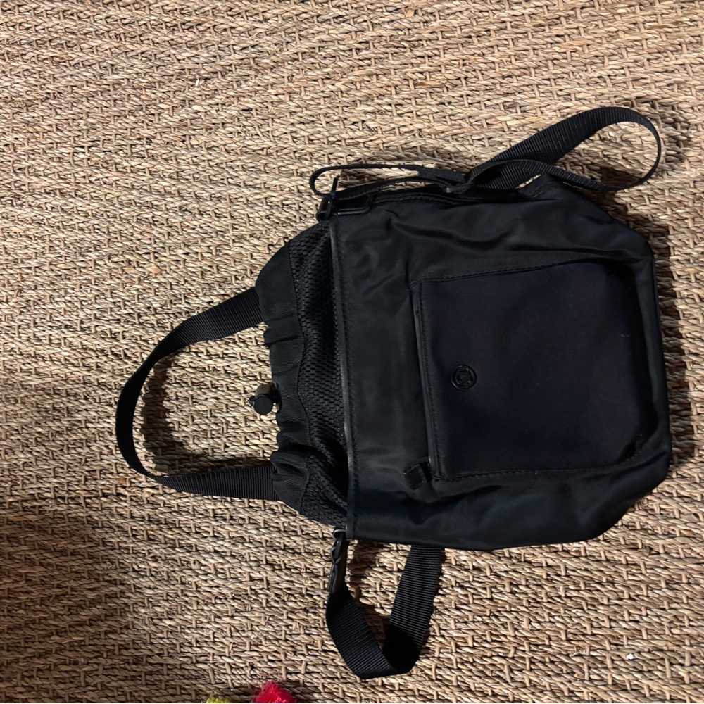 Black Crossbody Bucket Bag